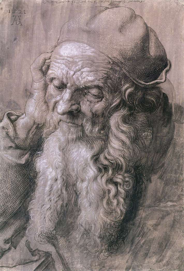 ALBRECHT DÜRER (1471-1528) - Дюрер -Портрет 93-х летнего старика