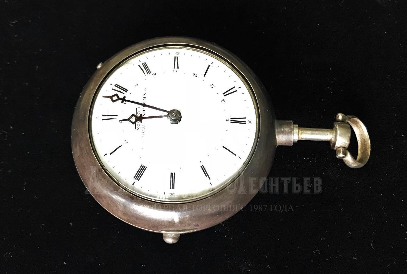 Карманные антикварные серебряные часы с репетиром для России Нортон Eardley Norton