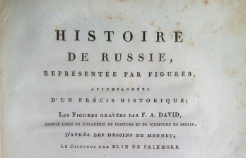 Histoire de Russie, representee par figures gravees par F.David