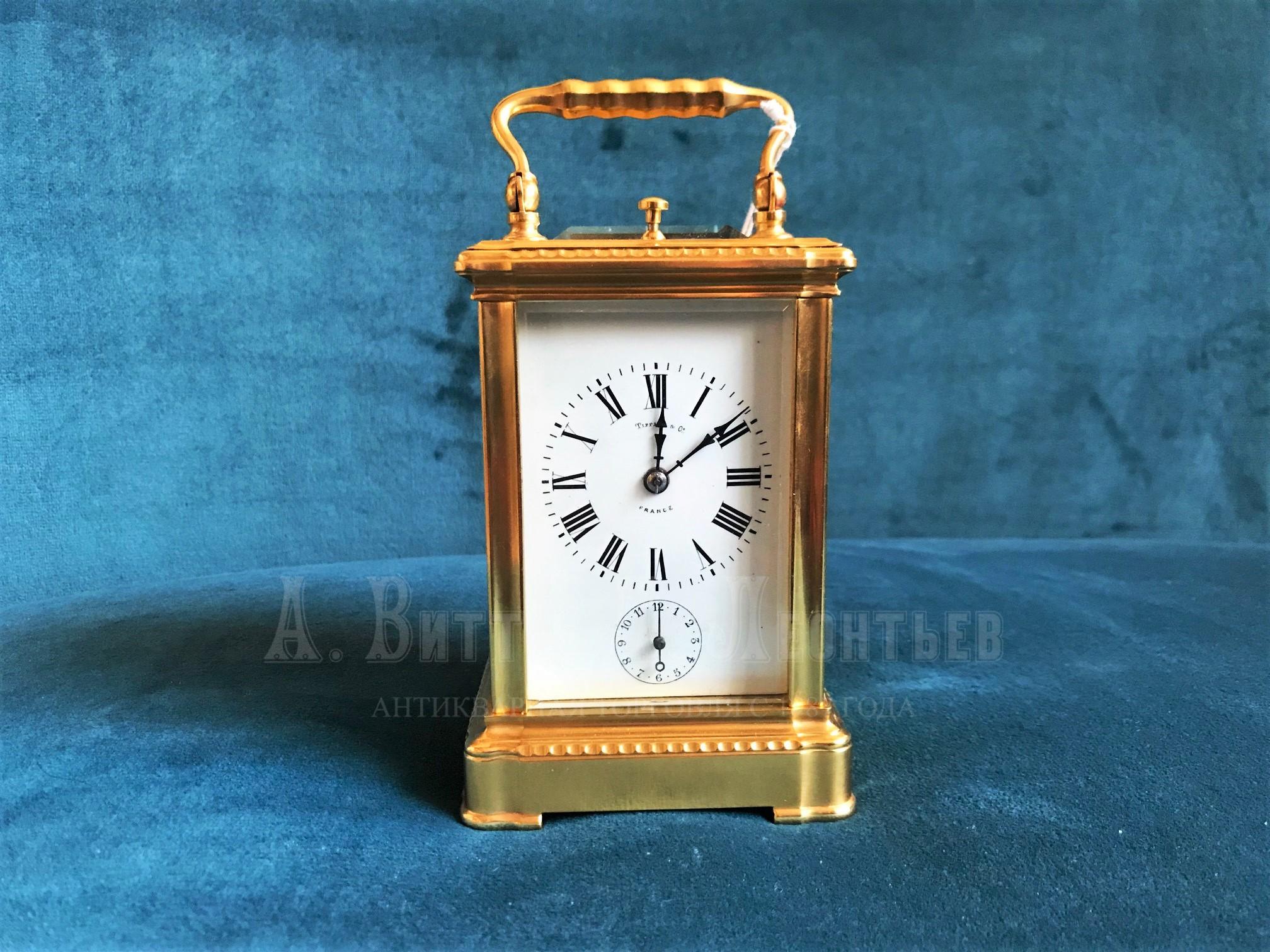 Антикварные каретные часы Tiffany репетир