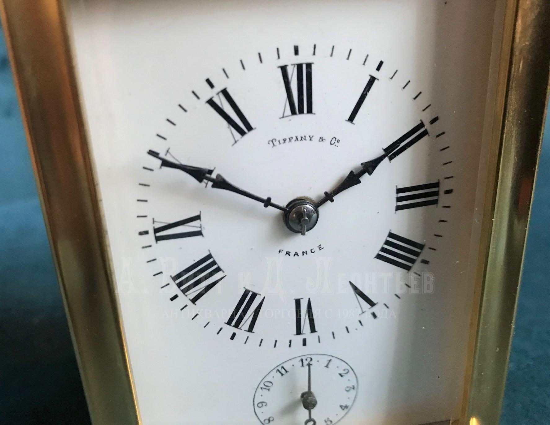 Антикварные каретные часы Tiffany репетир