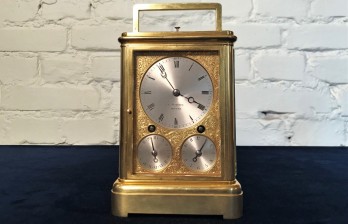 Каретные русские антикварные часы Попова каретник