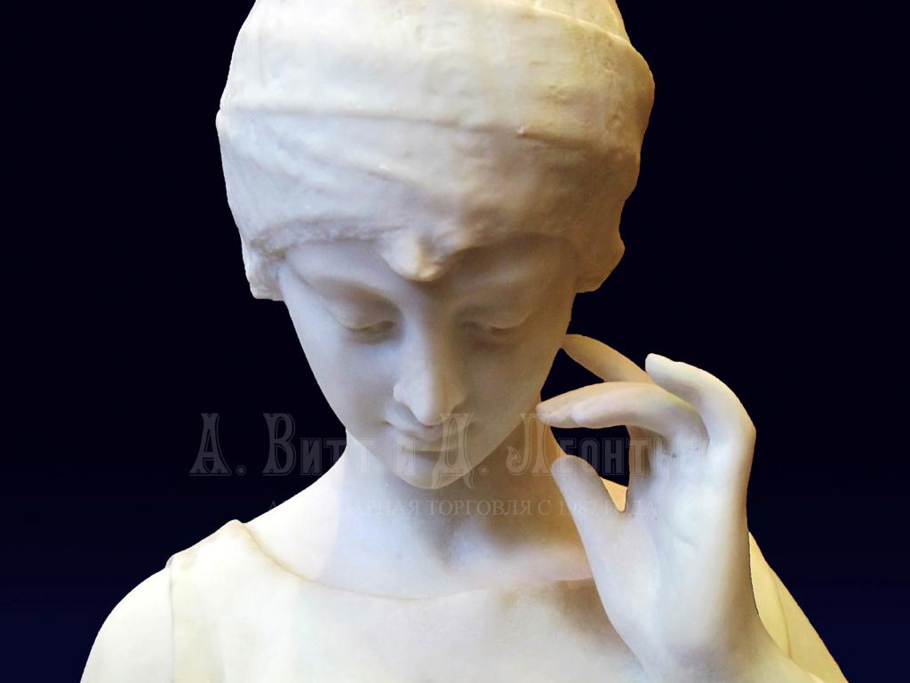 Антикварная мраморная скульптура