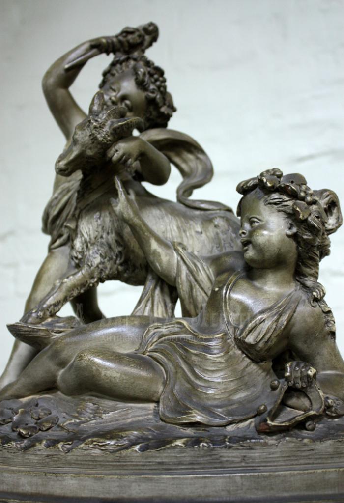 Антикварная терракотовая скульптура - Gustave Trouillard