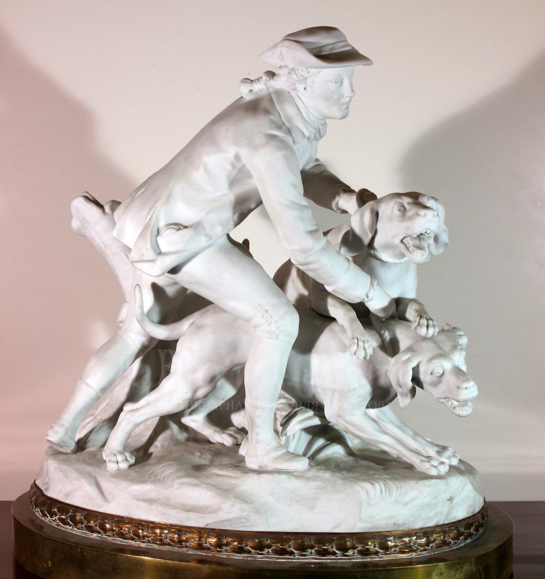 Охота - фарфоровая скульптура Севр