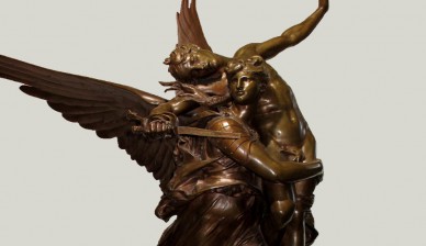 Антикварная скульптура Gloria Victis - Antonin Mercie