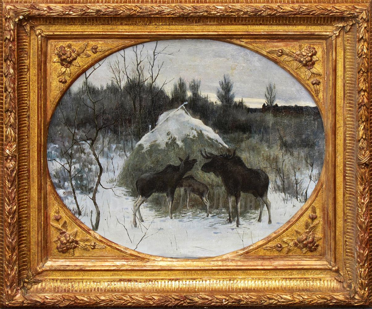  картины на охотничью тему, Россия, конец 19 века