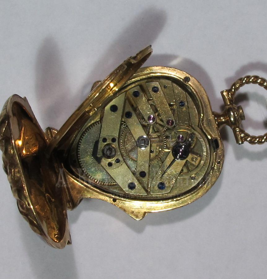 Антикварные золотые часы с эмалью - Robert Theurer et fils