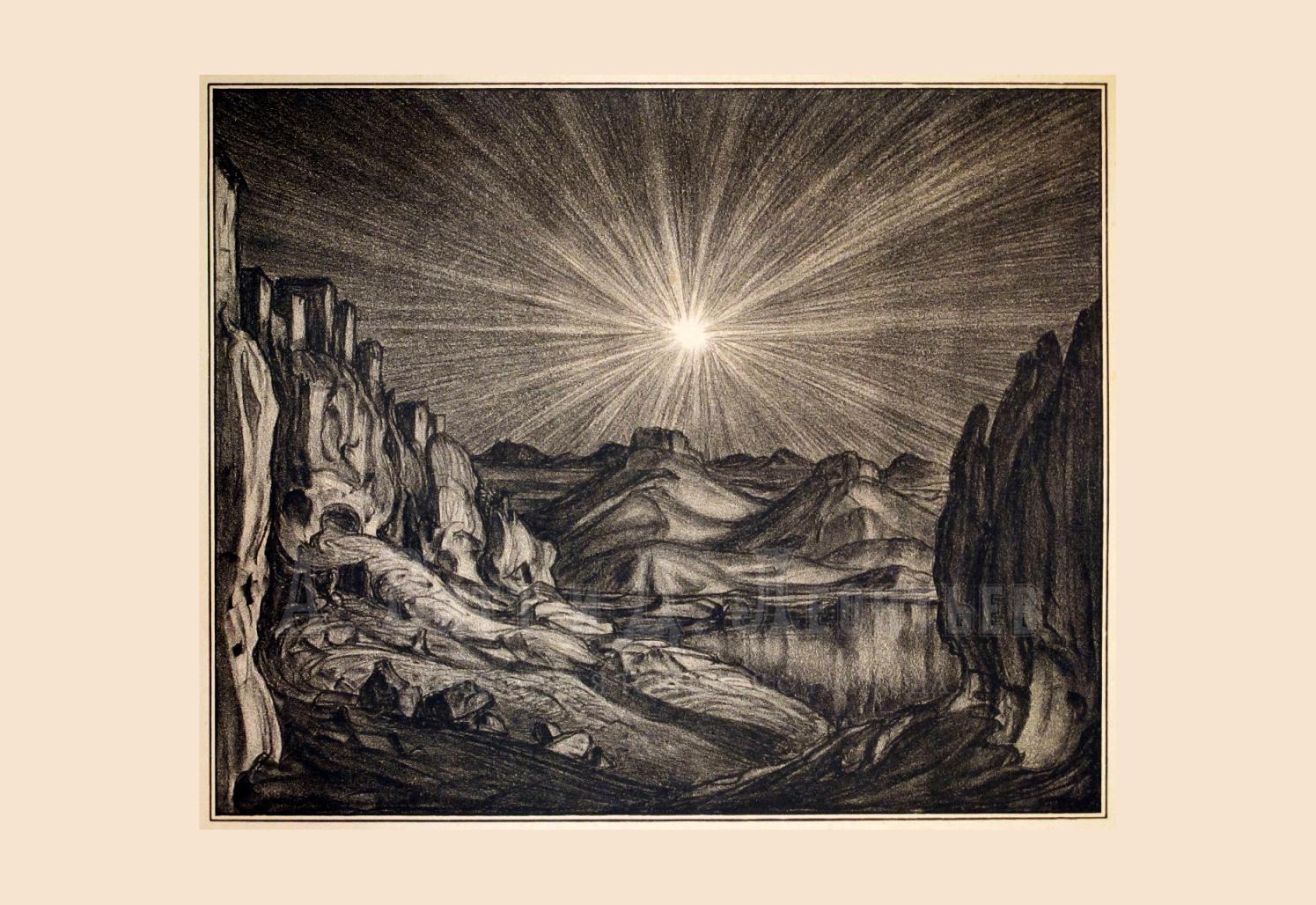 Антикварная литография - Богаевский К. Ф. (1872 – 1943)