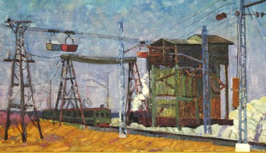 На железной дороге - советская живопись