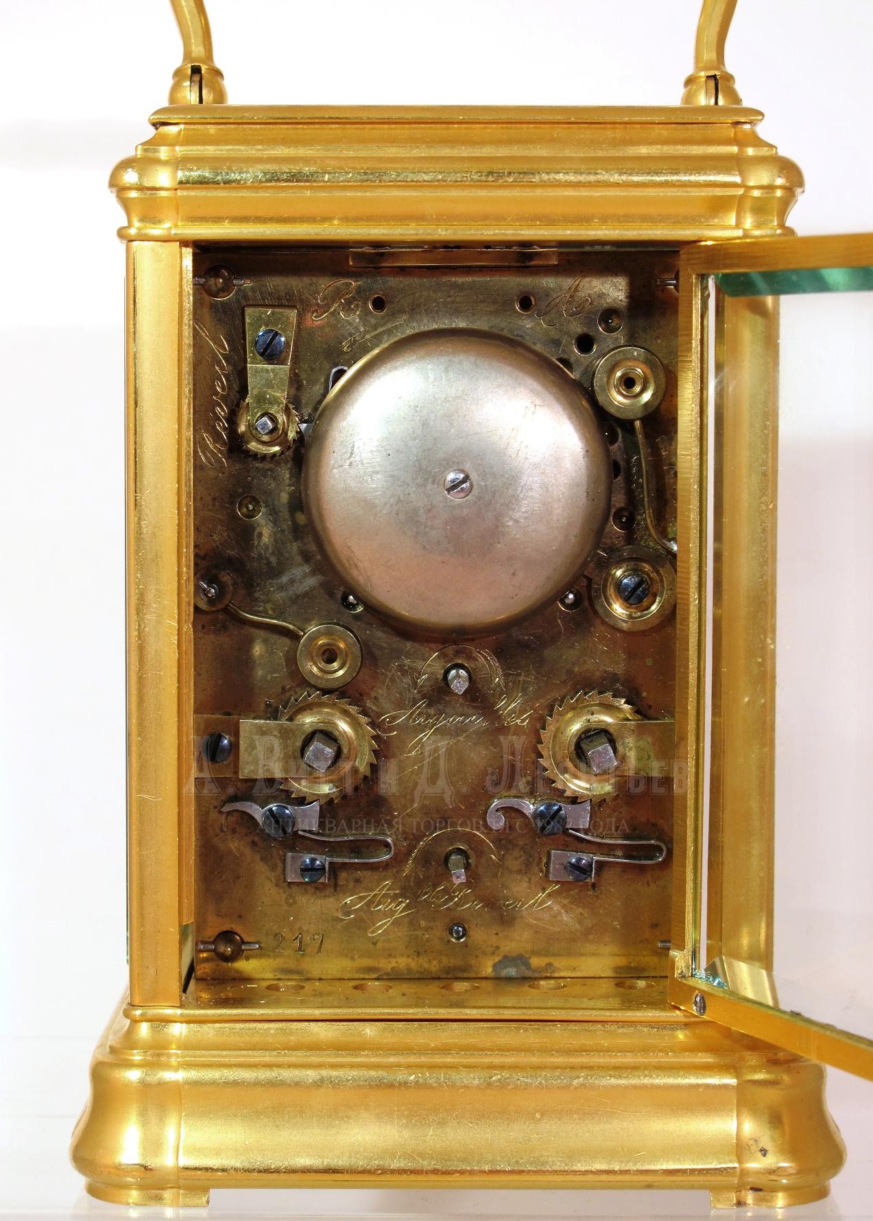 Антикварные каретные часы - L.Leroy &Cie