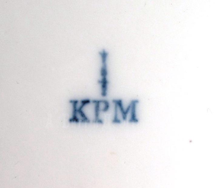 антикварная тарелка KPM