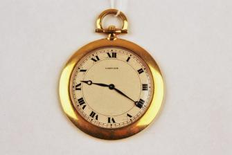 Золотые карманные часы Cartier