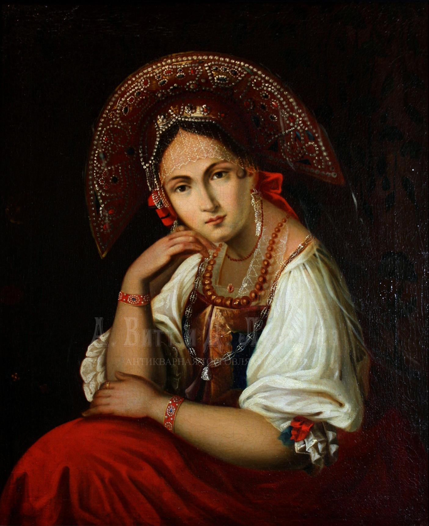 портрет русской девушки