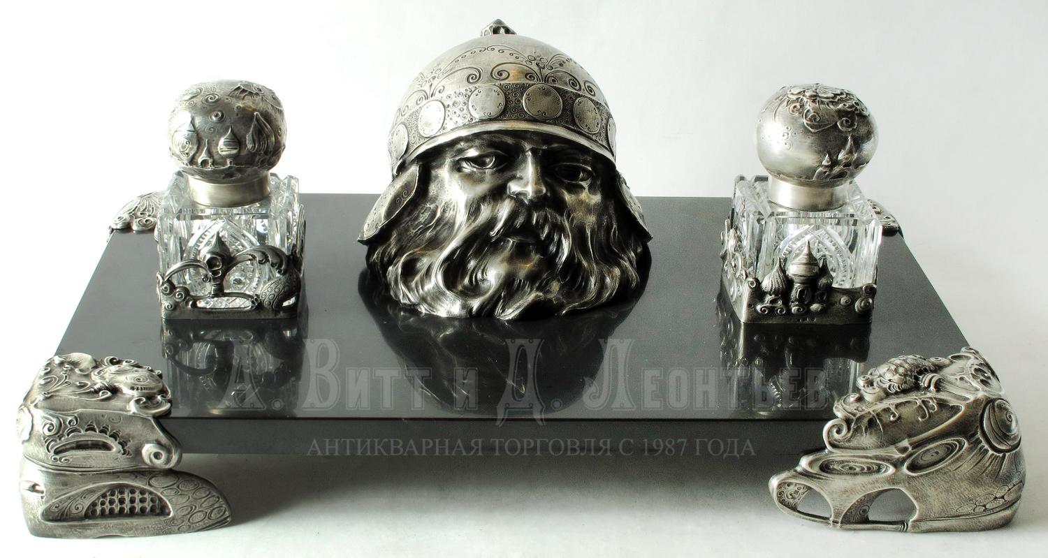 Антикварный  чернильный письменный прибор  - Мариан Соколовский