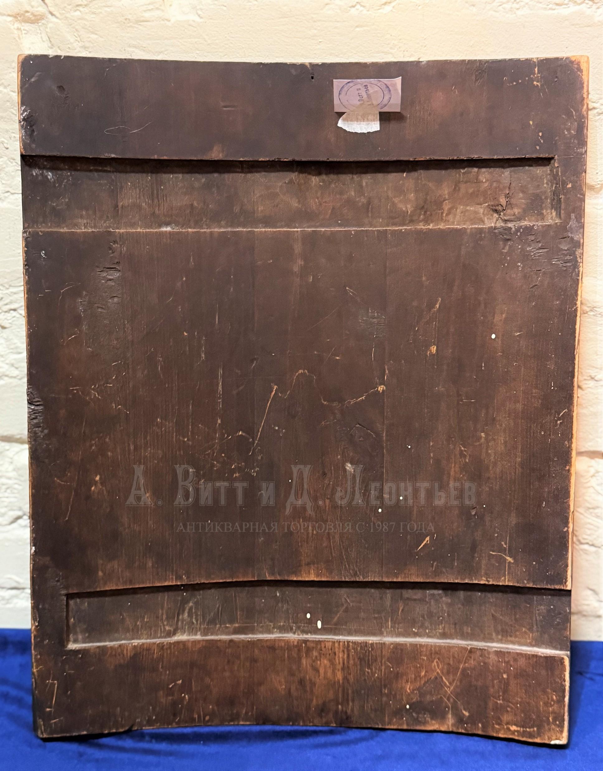 Икона антикварная старинная Воскресение Христово и Двунадесятые Праздники