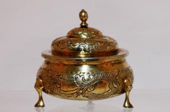 Русская серебряная солонка 84 пробы 18 века